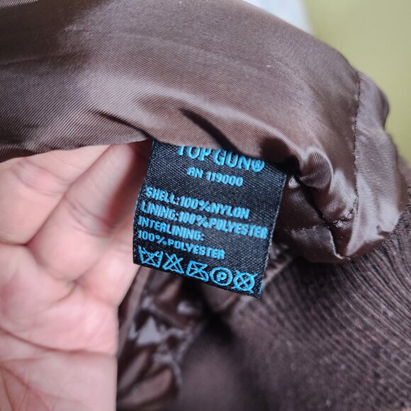 Top Gun B-15 Men's Flight Bomber Jacket with Patches Size Small - Picture 10 of 10